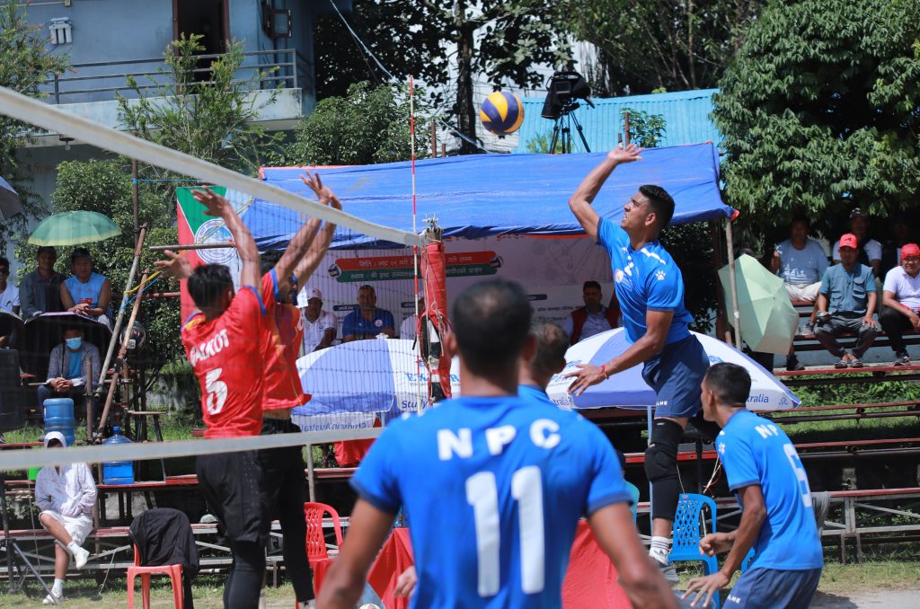 लामाचौर कप भलिबलमा पुरुषतर्फ पुलिस र महिला तर्फ डायमण्ड शीर्षस्थानमा