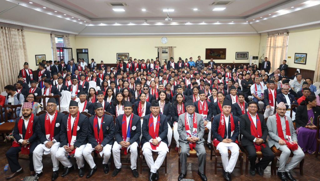 १९औं एसियाडमा खेलाडीको हौसला बढाउन प्रधानमन्त्री चीन जाने