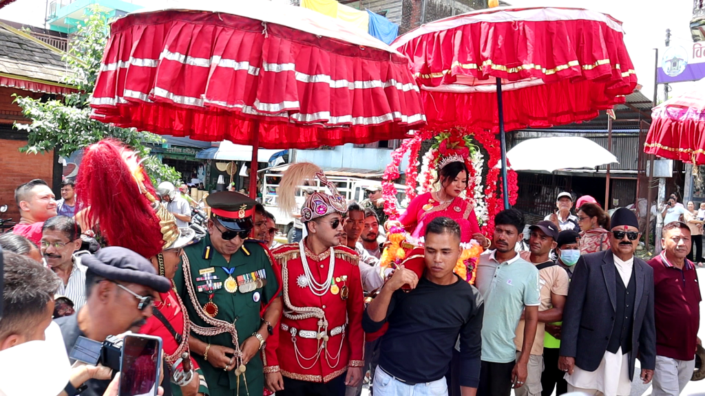 पोखरामा २३ वर्षपछि बाघ जात्रा सुरु (तस्बिरहरु)