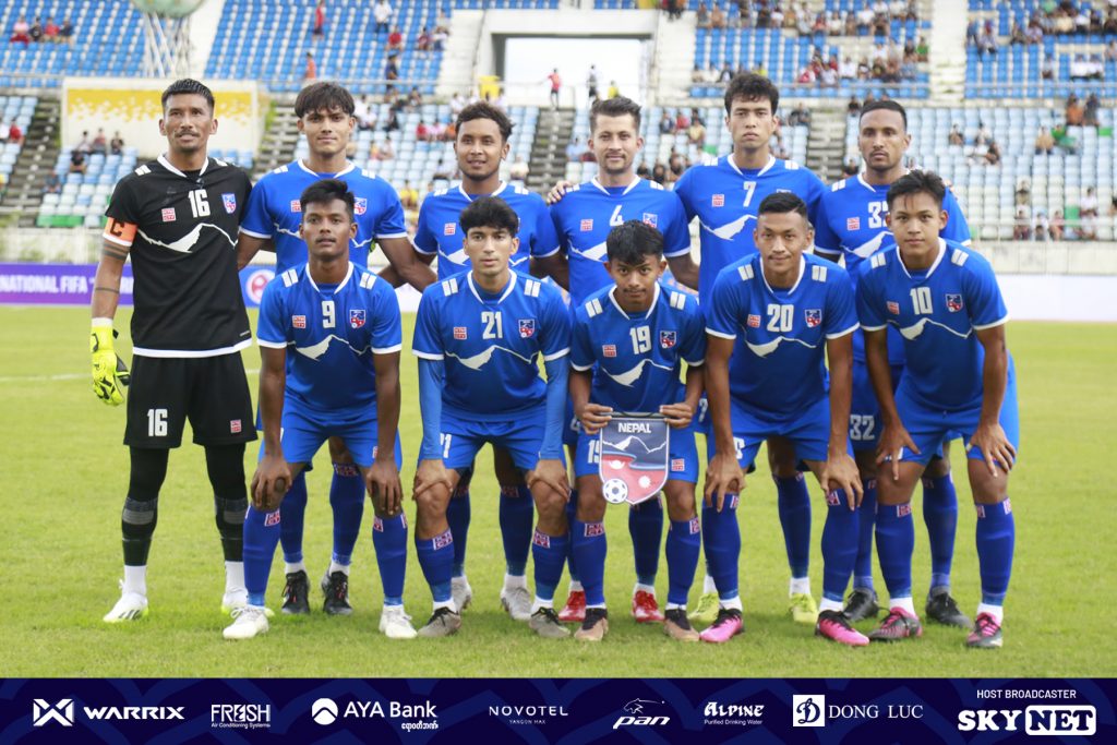 मैत्रीपूर्ण खेलमा नेपाल म्यानमारसँग पराजित