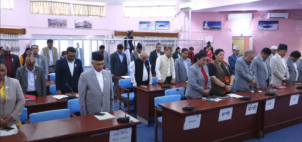 संविधान सभाका अध्यक्ष नेम्वाङको  निधनमा शोक प्रस्ताव पारित