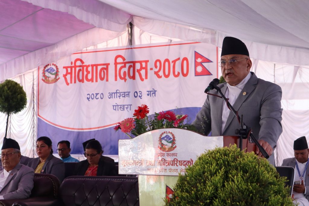 व्यवस्था र संविधान उल्ट्याउने दुस्प्रयासलाई असफल पारौं :  मुख्यमन्त्री पाण्डे