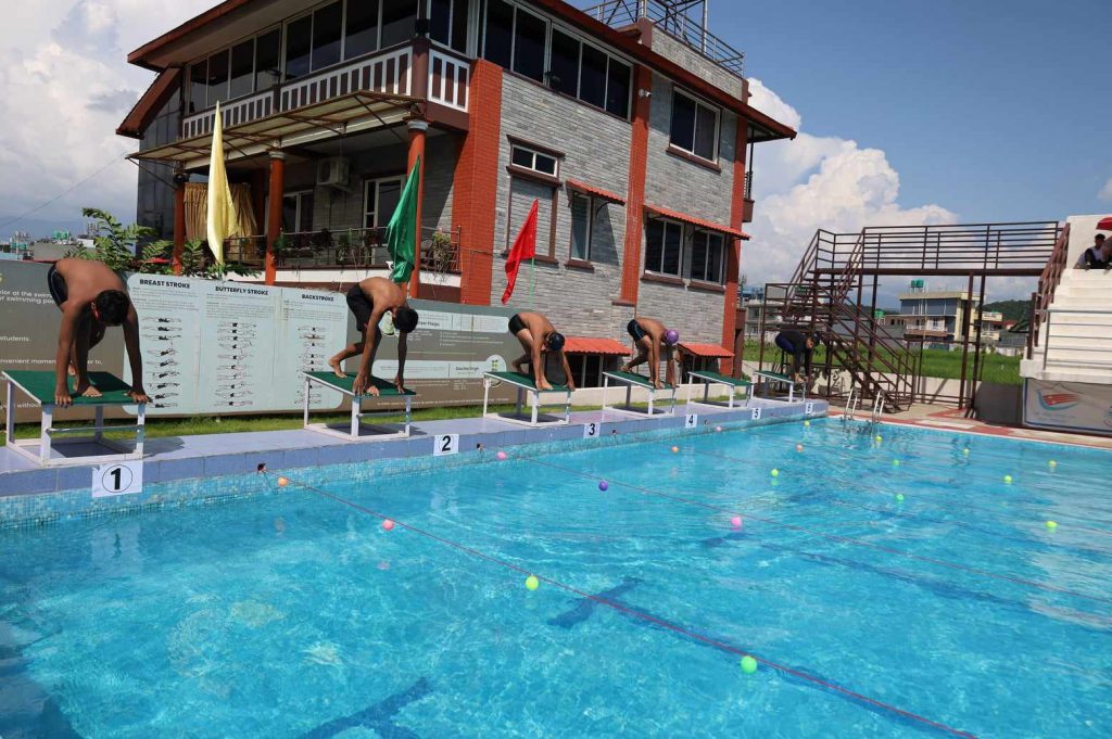 फिस्टेल एकेडेमीमा अन्तर–सदन पौडी प्रतियोगिता सम्पन्न