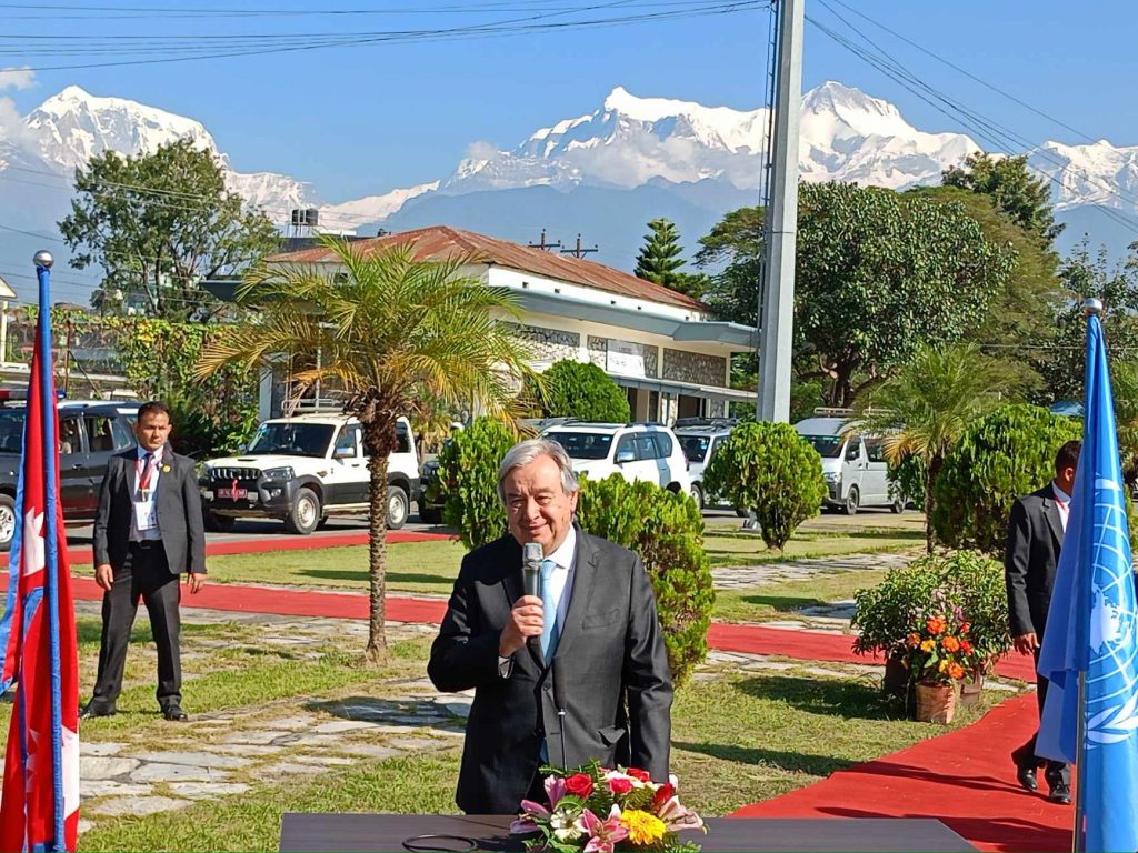 राष्ट्रसंघका महासचिव गुटेरेस आज न्युयोर्क फर्किँदै