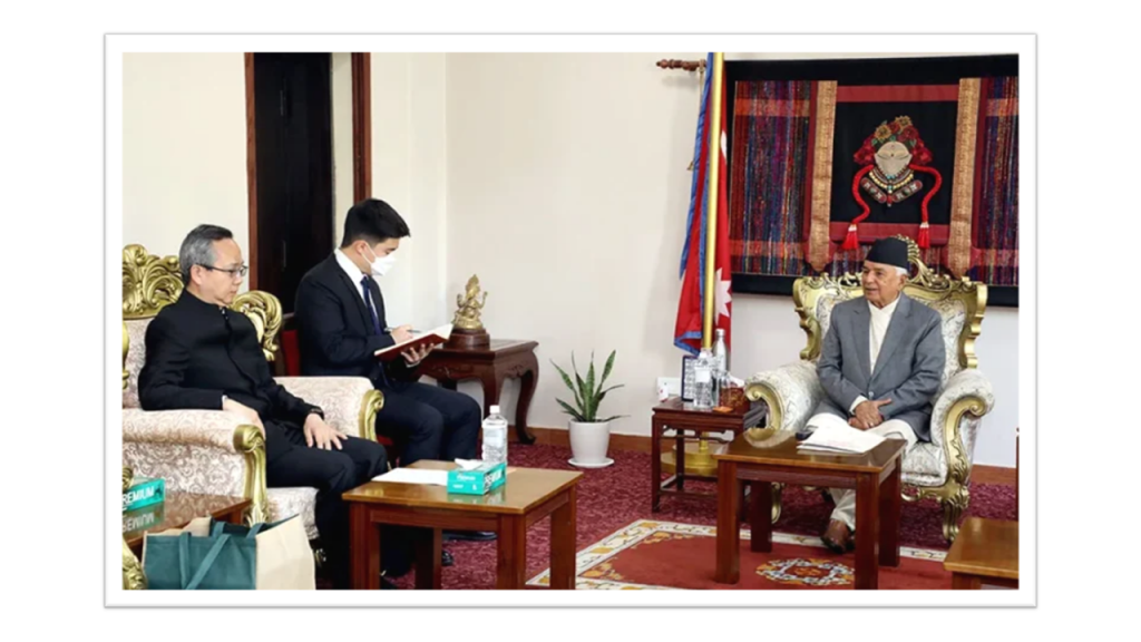 राष्ट्रपतिसँग चीनका राजदूतको शिष्टाचार भेट