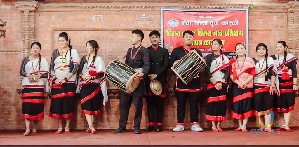 पोखरामा  धिमे नाच र धिमेबाजा बजाउने तालिम सम्पन्न