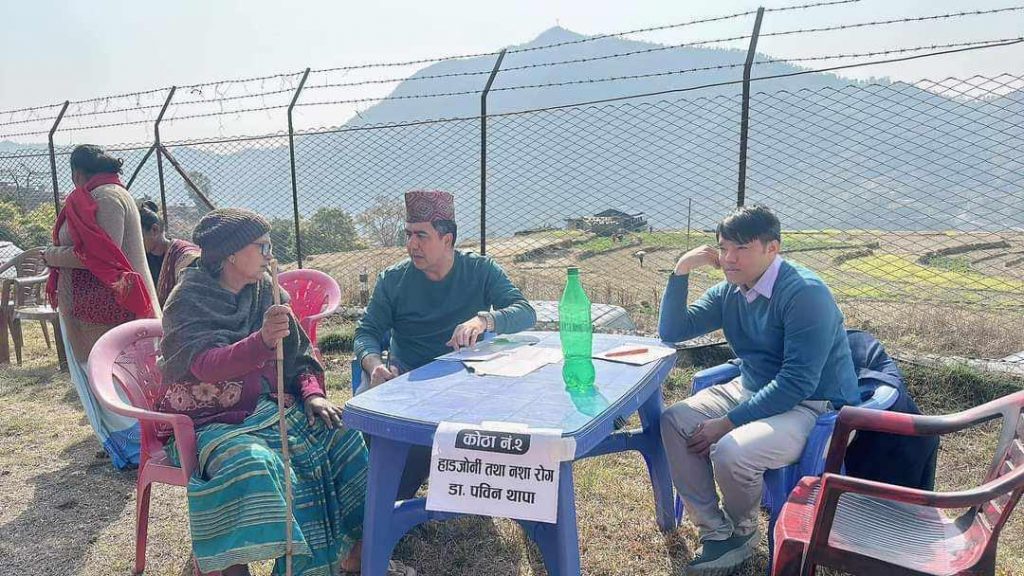 रोटरी क्लब अफ पोखरा मिडटाउनद्धारा मादीमा स्वास्थ्य शिविर