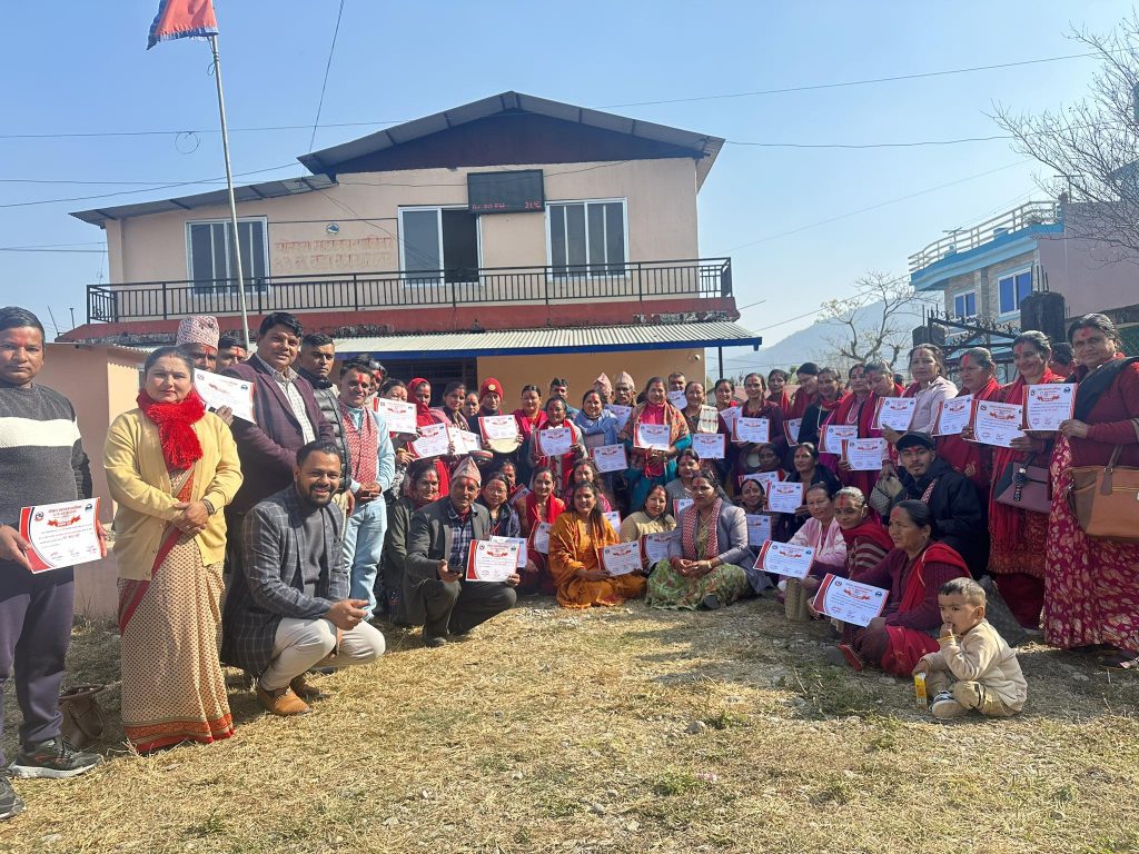 पोखरा ३३ मा भजन कीर्तन तालिम सम्पन्न