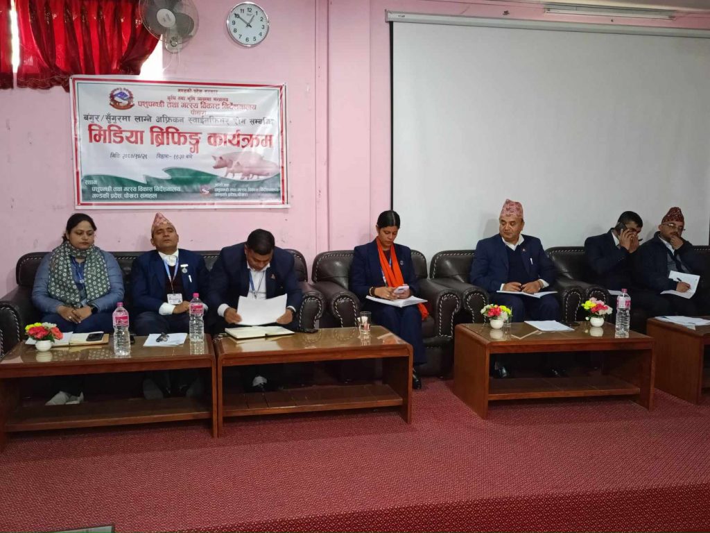 गण्डकीमा अफ्रिकन स्वाइन फिभरको असर : डेढ बर्षमा ५० करोडको क्षति