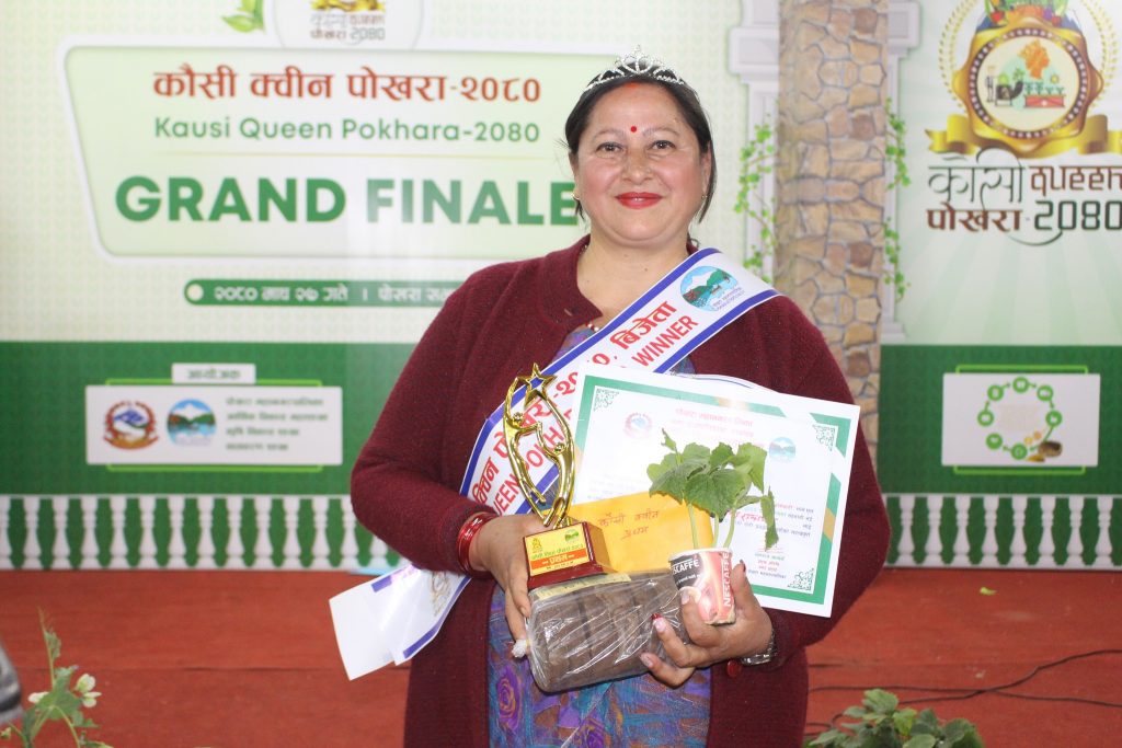 कौसी क्वीन पोखराको उपाधि भावना रानाभाटलाई