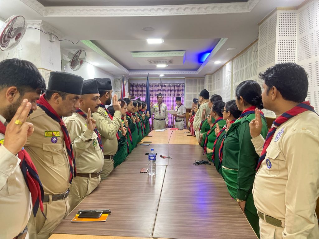 स्काउट गण्डकी प्रदेश परिषदको सपथ ग्रहण सम्पन्न