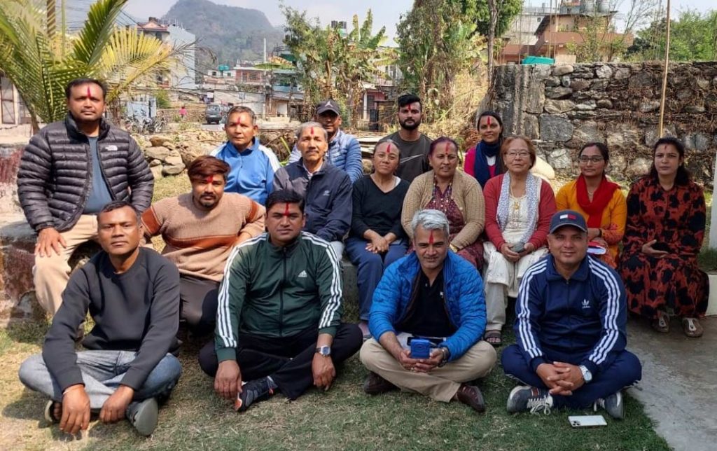 आर्दश टोल सुधार समिति बैदामको अक्षमा सोमनाथ 