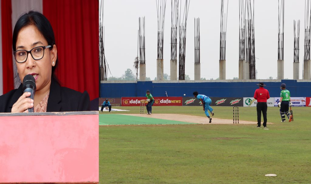 गौतमबुद्ध अन्तर्राष्ट्रिय क्रिकेट रंगशाला द्रुत गतिमा निर्माण हुन्छ : प्रमुख दाहाल