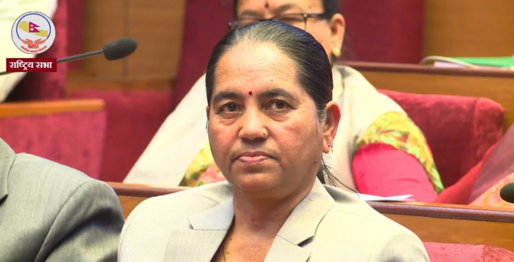 राष्ट्रियसभाको उपाध्यक्षमा विमला घिमिरे निर्वाचित