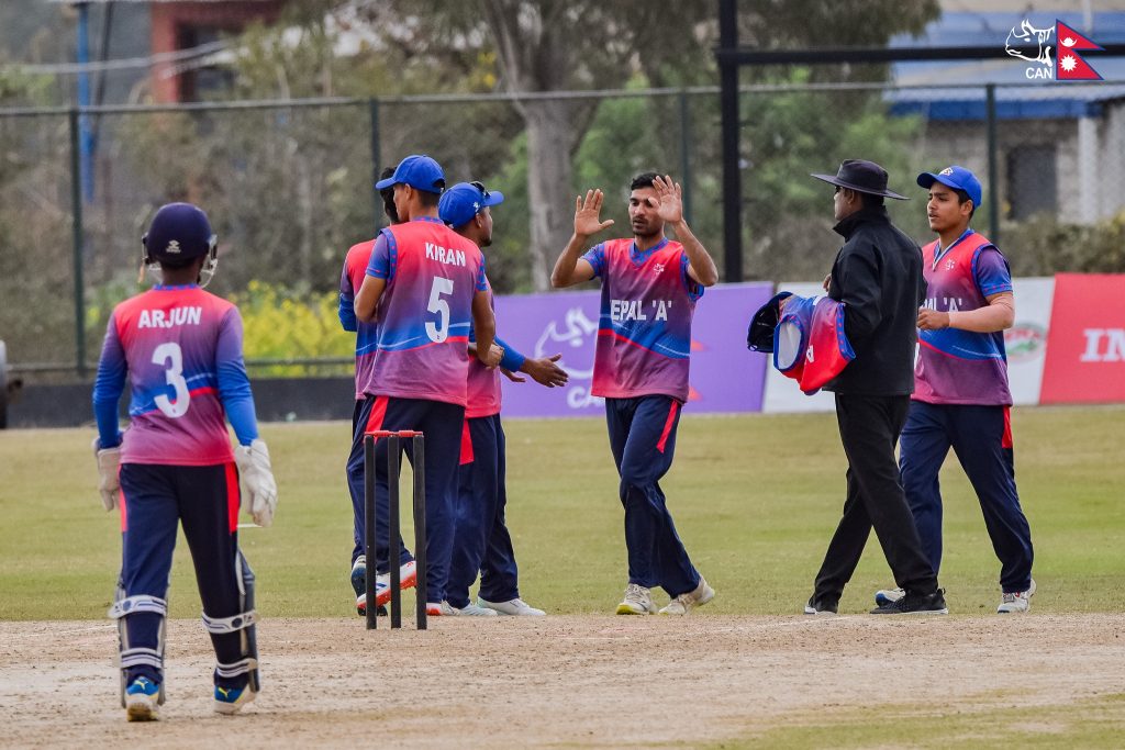 नेपाल ‘ए’ को क्लिनस्विप हार