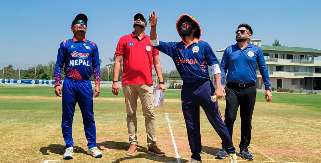 टी– २० फ्रेण्डसीप कप : बरोडालाई नेपालले दियो १५७ रनको लक्ष्य