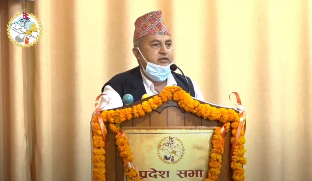 बागमतीका मुख्यमन्त्री जम्कट्टेलद्वारा विश्वासको मतका लागि प्रस्ताव पेस