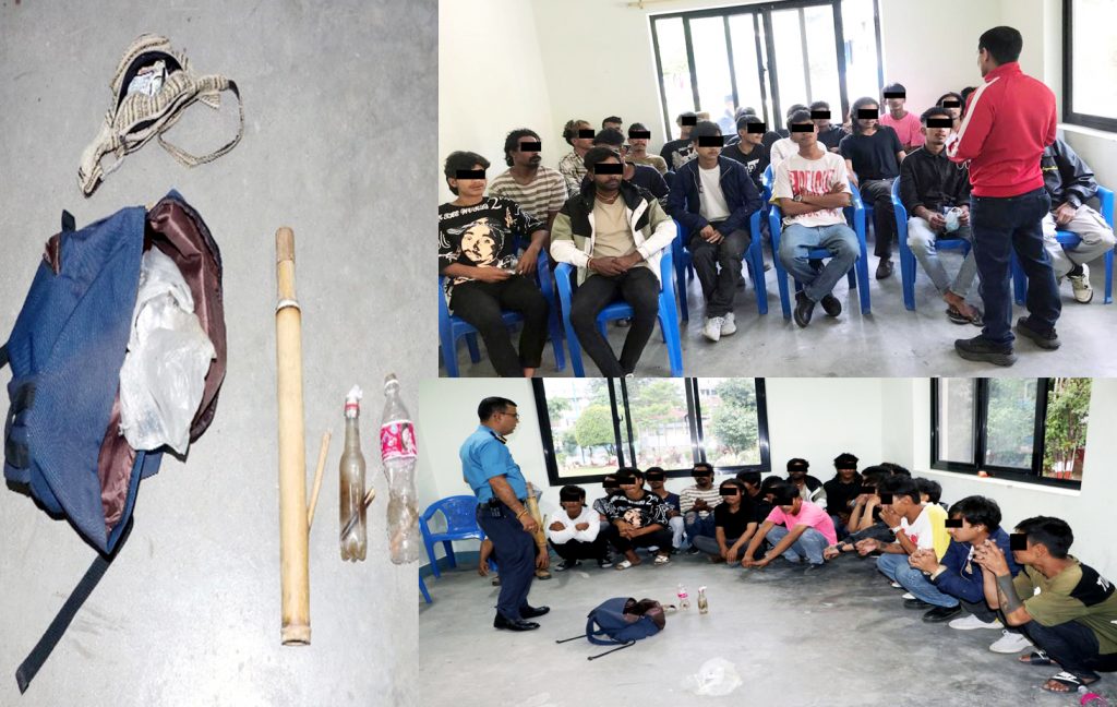 ग्याङ बनेर लागूऔषध  सेवन गर्ने २१ जनालाई अभिभावको जिम्मा लगाइयो