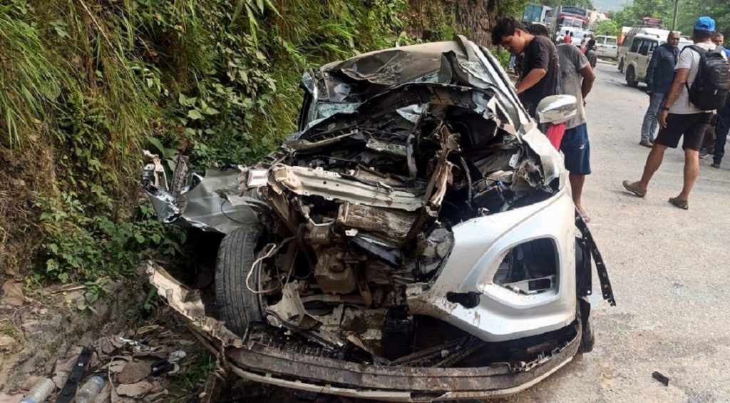 दुर्घटना अपडेट : कार चालक पोखरा –५ का समीर ओझाको ज्यान गयो