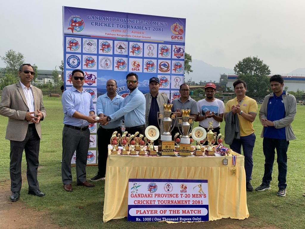 गण्डकी प्रदेशस्तरीय टी–२० पुरुष क्रिकेट सुरु : कास्कीको बिजयी सुरुवात