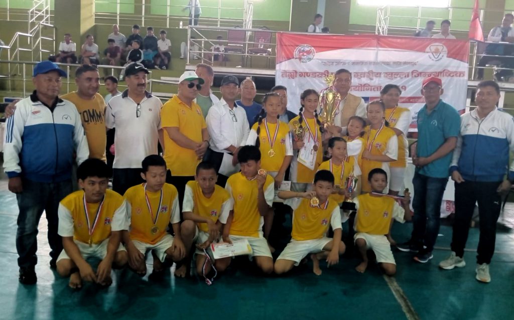 जिम्न्याष्टिक प्रतियोगितामा कास्की च्याम्पियन