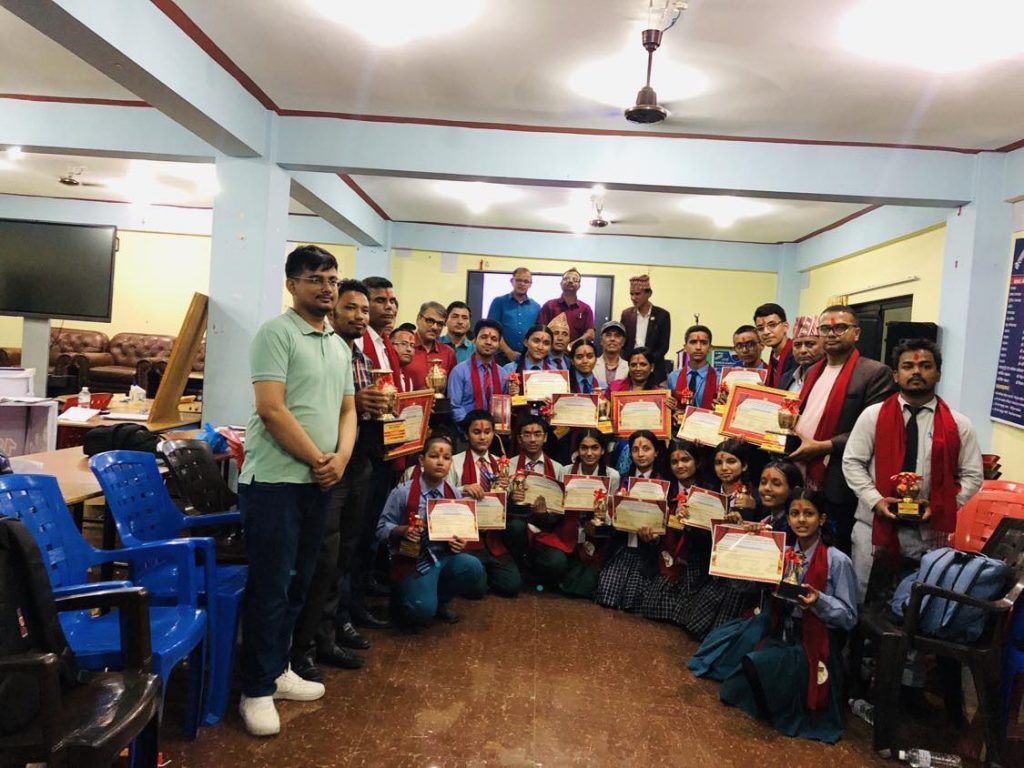 एन प्याव्सनको विद्यालय स्तरीय हाजिर जावाफ प्रतियोगिता