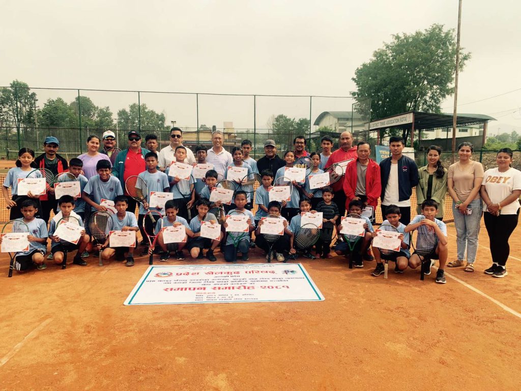 ‘खेल्छ गण्डकी’ कार्यक्रम अन्तर्गत टेनिस प्रशिक्षण सम्पन्न