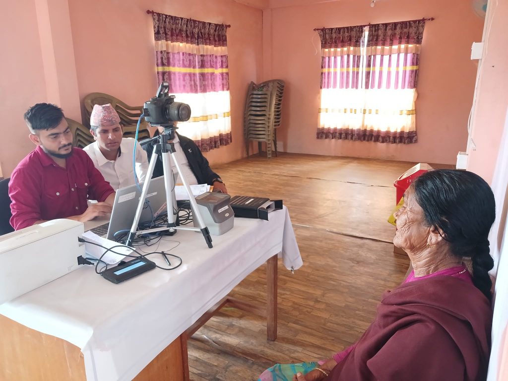 गाउँपालिका स्तरमा कास्कीको रुपाबाट राष्ट्रिय परिचय पत्र दर्ता शुरु