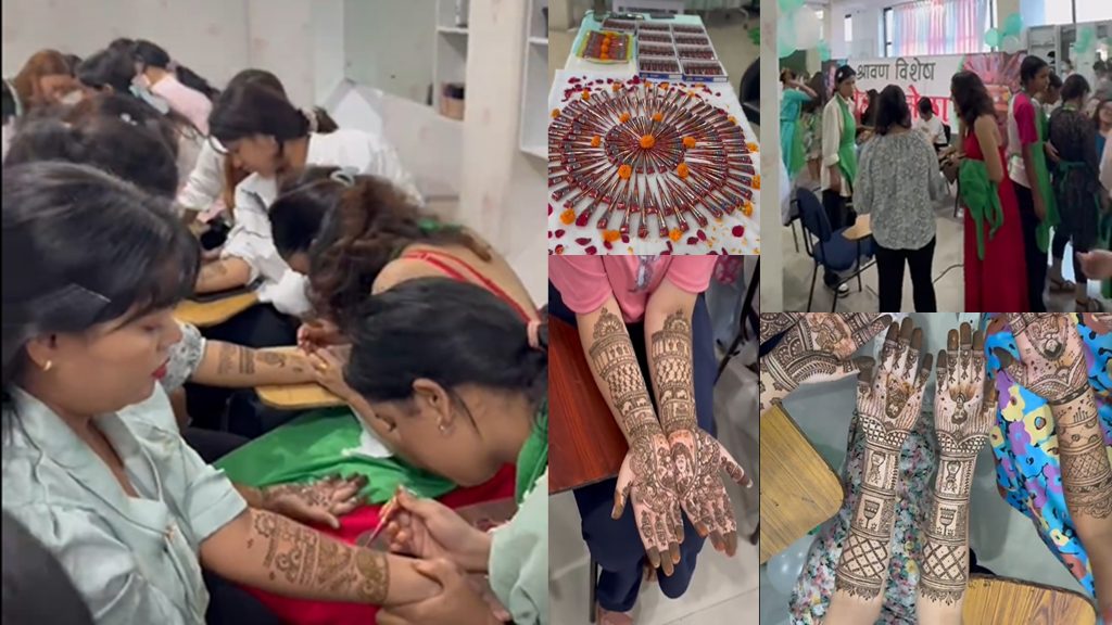 पोखरामा जारी मेहन्दी मेलामा सेवाग्राहीको भीड