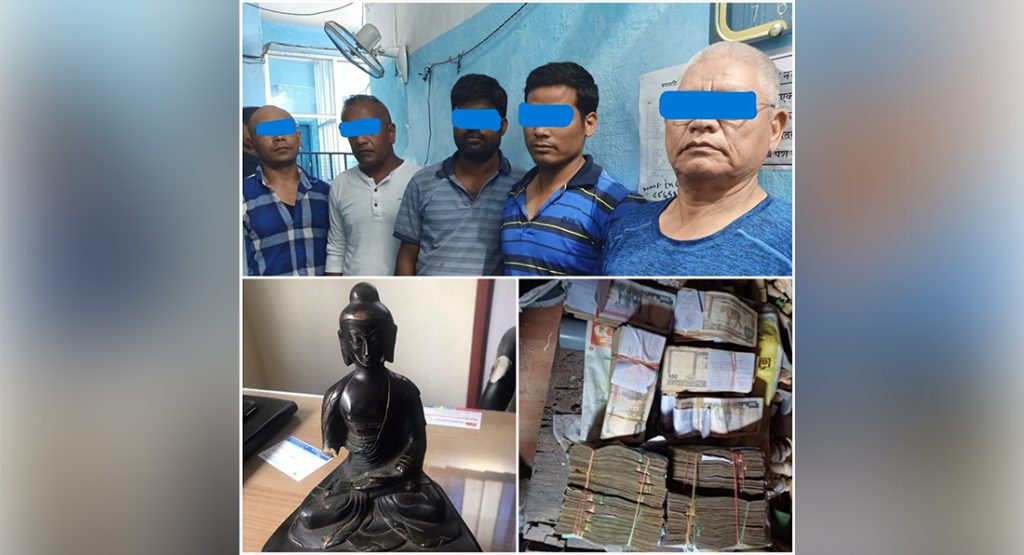 सुनको मूर्ति भन्दै ३० लाख ठगी, ५ जना पक्राउ