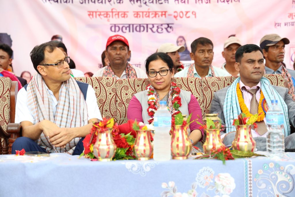 साँस्कृतिक क्षेत्रको विकास अन्य क्षेत्र जस्तै महत्वपूर्ण छ : प्रमुख दाहाल