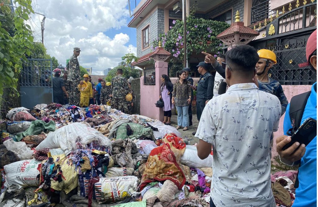 पोखरा ३ तेर्सापट्टीस्थित कपास उद्योगमा आगलागी : झण्डै २२ लाखको क्षति