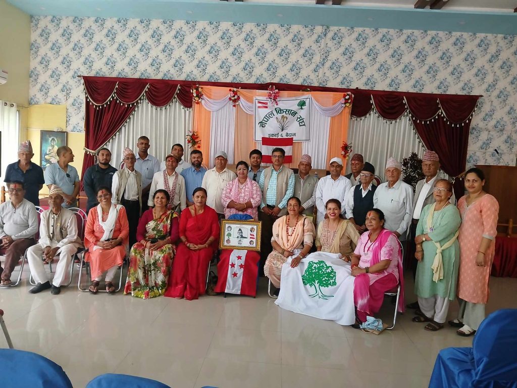 किसान संघ पोखरा ६ बैदाममा ओमनाथ अधिकारी