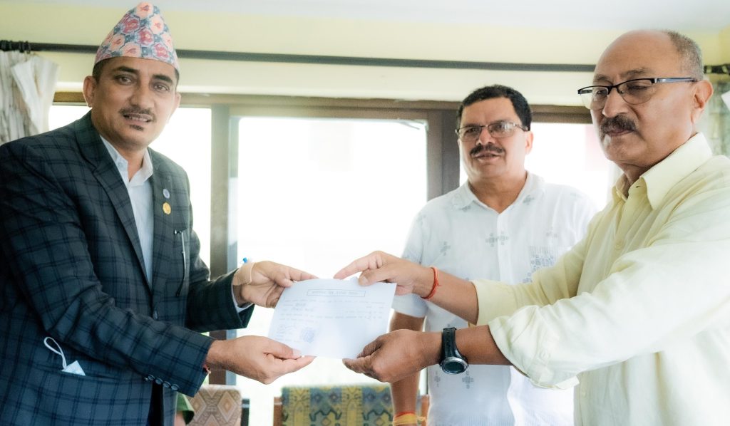 पोउवा अध्यक्षमा गोकर्णको मनोनय दर्ता