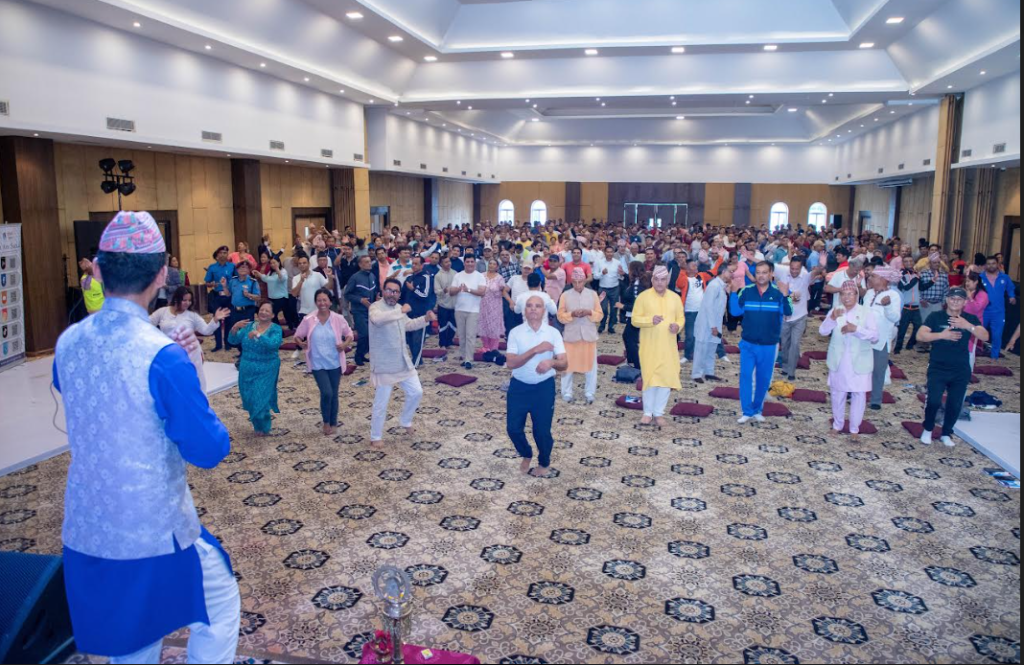 पोखरामा प्रदेश स्तरीय एक दिने योग ध्यान स्वजागरण कार्यक्रम