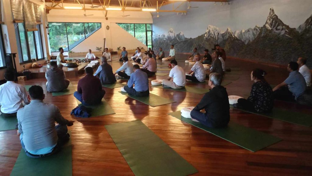 पोखरामा योगा महोत्सव सम्पन्न