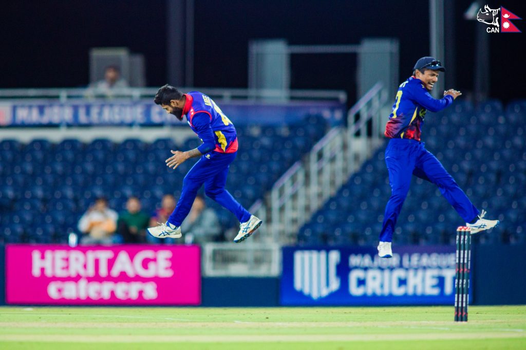 घरेलु टोली अमेरिकालाई नेपालले १७ रनले हरायो