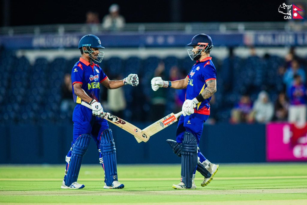 नेपालले दियो अमेरिकालाई १७१ रनको लक्ष्य, भुर्तेलको उत्कृष्ठ व्याटिङ