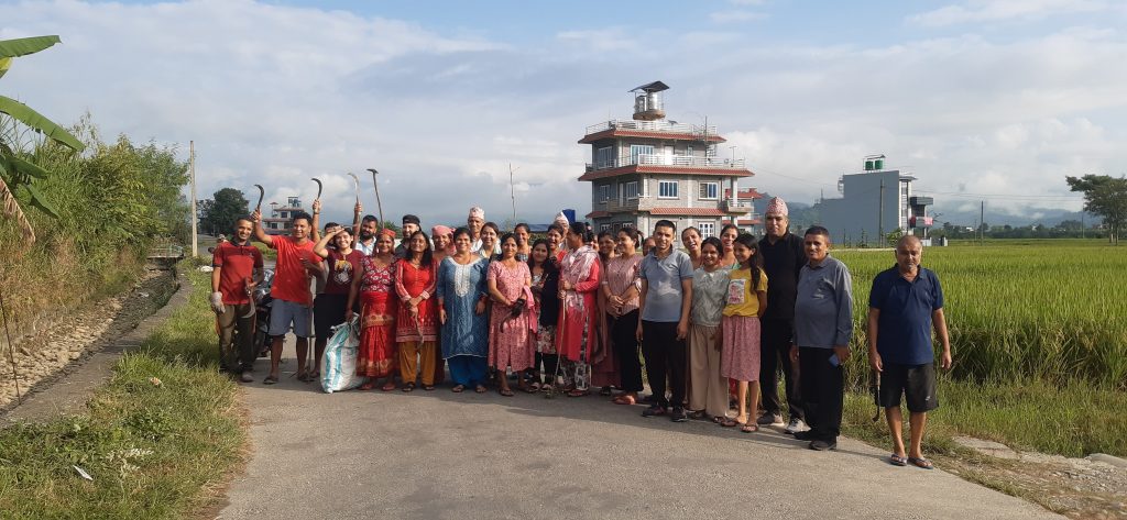 बेलबुुट्टे आदर्श बाल क्लबको शुुभकामना आदानप्रदान