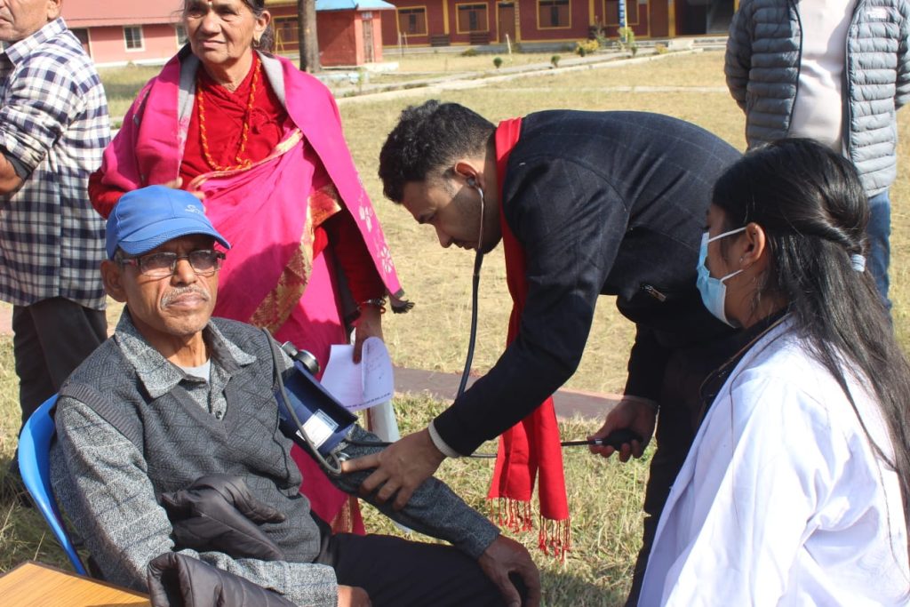 जनप्रगतिशिल मञ्च जापानद्धारा हेम्जामा स्वास्थ्य शिविर