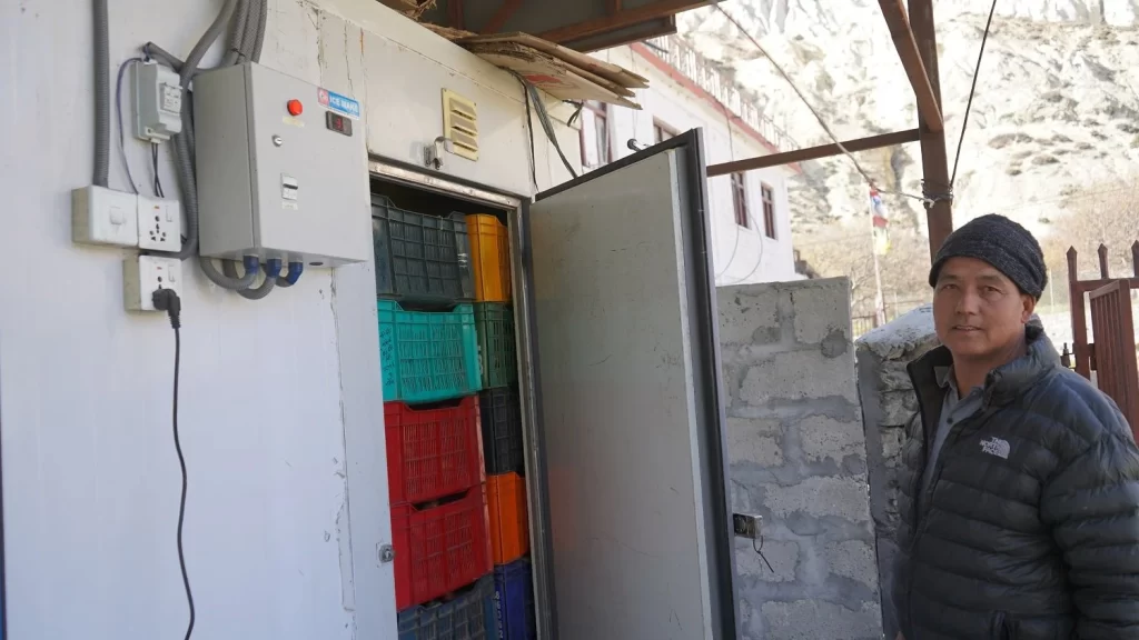 मुस्ताङमा स्याउ भण्डारणका लागि चिस्यान गृह प्रभावकारी