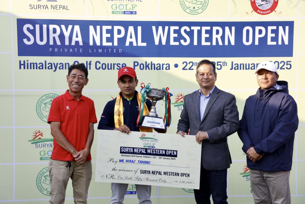 निरजले जिते सूर्य नेपाल वेस्टर्न ओपनको उपाधि