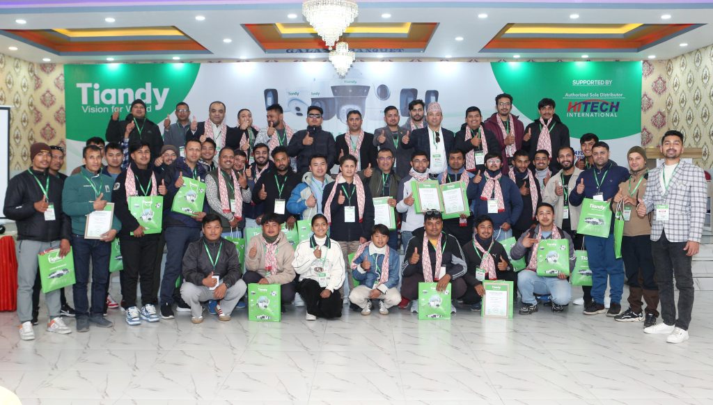 टेण्डी ब्राण्डका सिसीटिभी क्यामेरा गण्डकीका बिक्रेताहरुलाई नलेज शेयरिङ प्रोग्राम