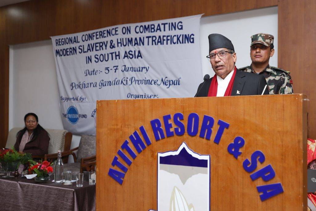 आधुनिक दासत्व र मानव तस्करी विरुद्ध एक होऔँ : प्रदेश प्रमुख भट्ट