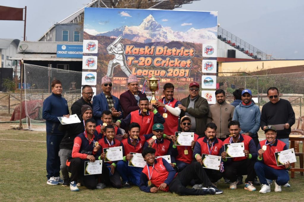 कास्की क्रिकेट लिगमा सांग्रिला लिग च्याम्पियन