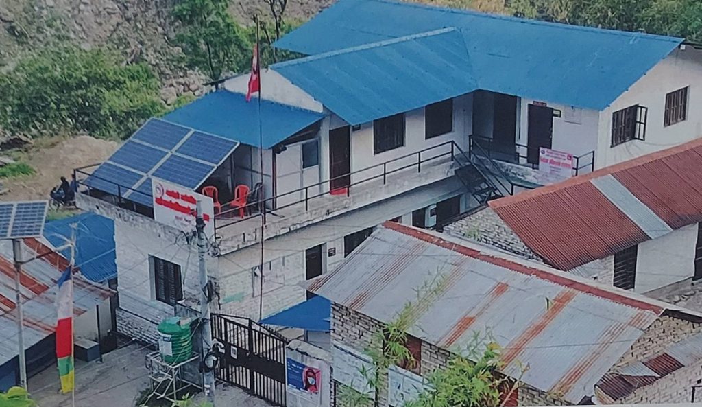 सञ्चारमन्त्री गुरुङद्वारा मर्स्याङ्दी गाउँपालिकाको भवन उद्घाटन