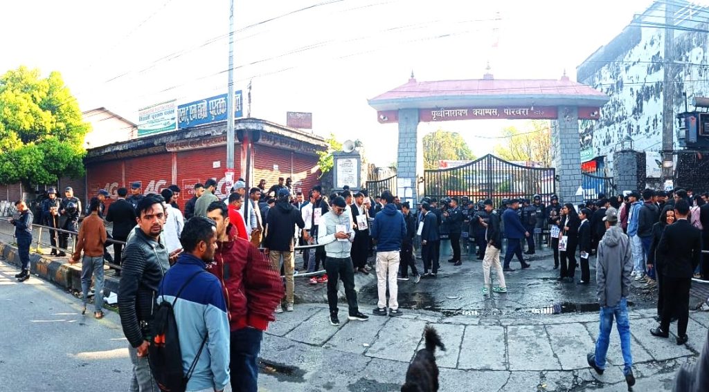 पोखराको पृथ्वीनारायण क्याम्पसमा सुरुभयो मतदान