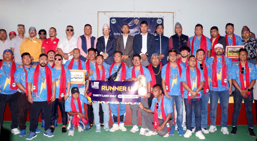 नेपाल सुपर लिगको उपबिजेता पोखरा थण्डर्सलाई पोखरामा स्वागत तथा सम्मान [भिडियो सहित]