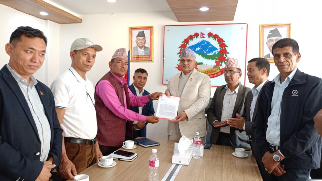 नेकपा (एस) गण्डकीले मुख्यमन्त्री पाण्डेलाई बुझायो ५४ बुँदे मागपत्र