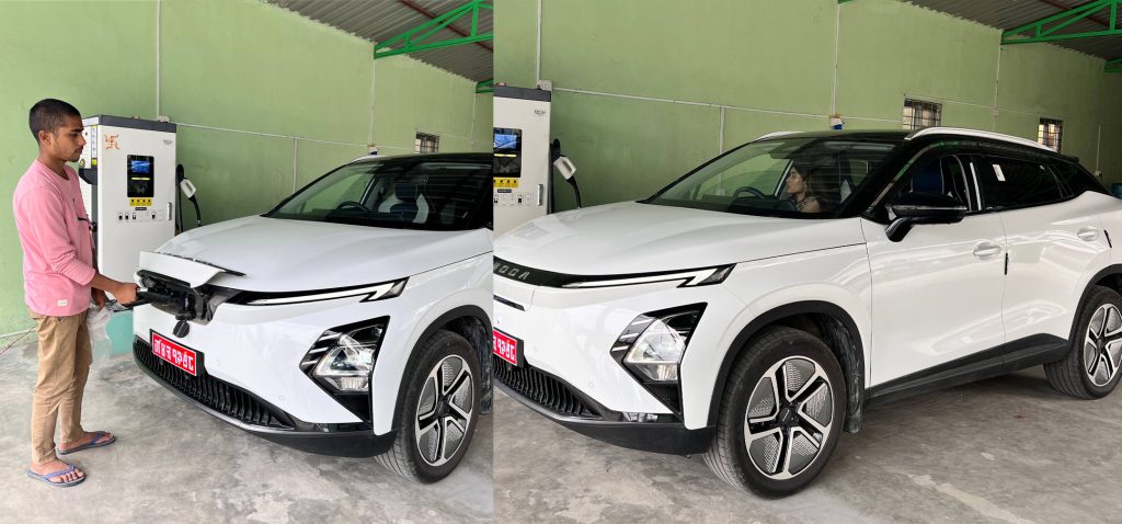 बिन्ध्यवासिनी मन्दिर नजिकै इभी चार्जिङ स्टेशनको शुभारम्भ